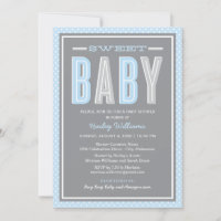 Sweet Baby Chic Typ Blau und Grau Dusche
