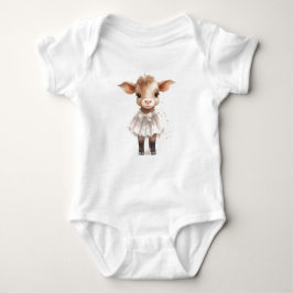 Sweet Baby Cow Cala in einem Kleid Baby Strampler