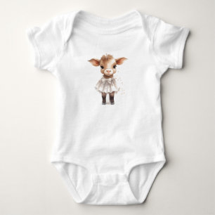 Sweet Baby Cow Cala in einem Kleid Strampler