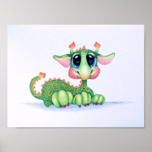 Sweet Baby Dragon Poster