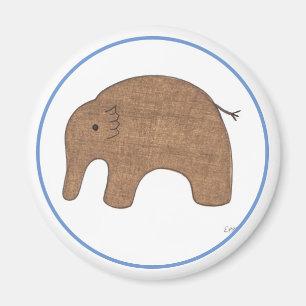 Sweet Baby Elephant Art Magnet-Erin Brie Art Magne Magnet