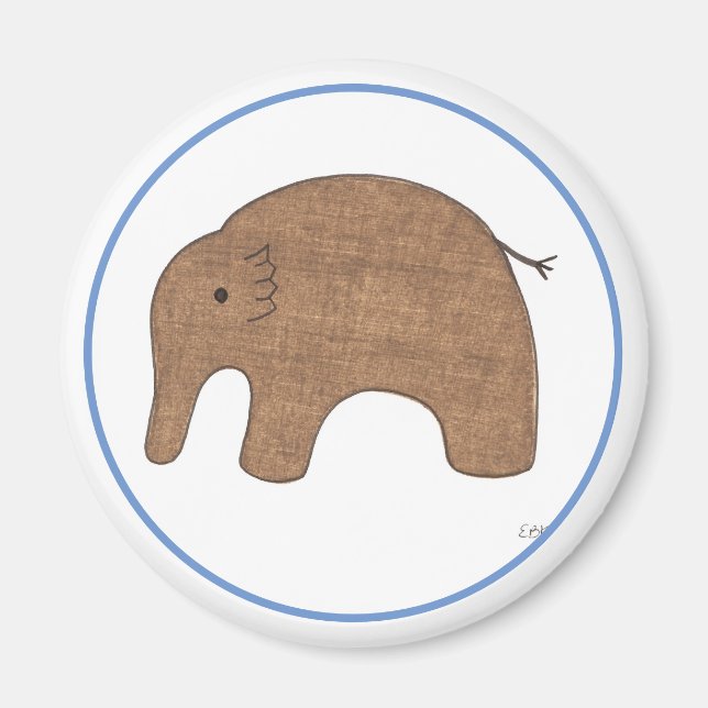 Sweet Baby Elephant Art Magnet-Erin Brie Art Magne Magnet (Vorne)