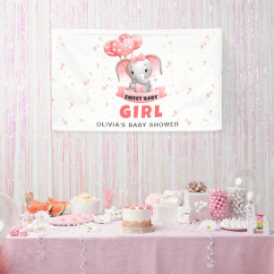 Sweet Baby Elephant Baby Dusche Banner