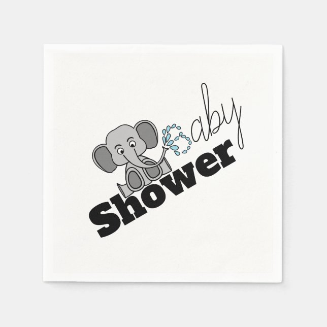 Sweet Baby Elephant, Babydusche Serviette (Vorderseite)