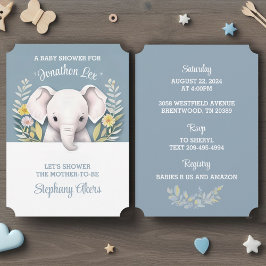 Sweet Baby Elephant Einladung