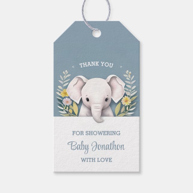 Sweet Baby Elephant Geschenkanhänger (Vorderseite)