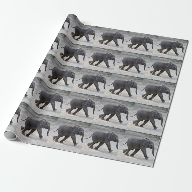 Sweet Baby Elephant Kibali Geschenkpapier (Ungerollt)