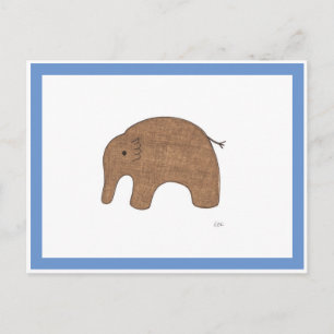Sweet Baby Elephant Postcard Postkarte