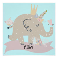 Sweet Baby Elephant Unicorn Individuelle Name