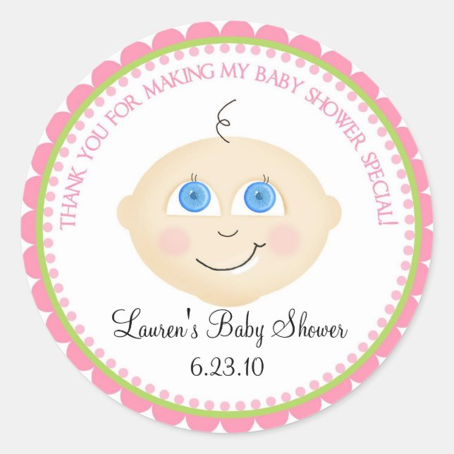 Sweet Baby Face Shower Stickers (Vorderseite)