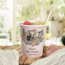 Sweet Baby Girals Tropical Safari Sprinkle Pappbecher