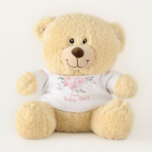 Sweet Baby Girl Babydusche gefüllt Teddybär.