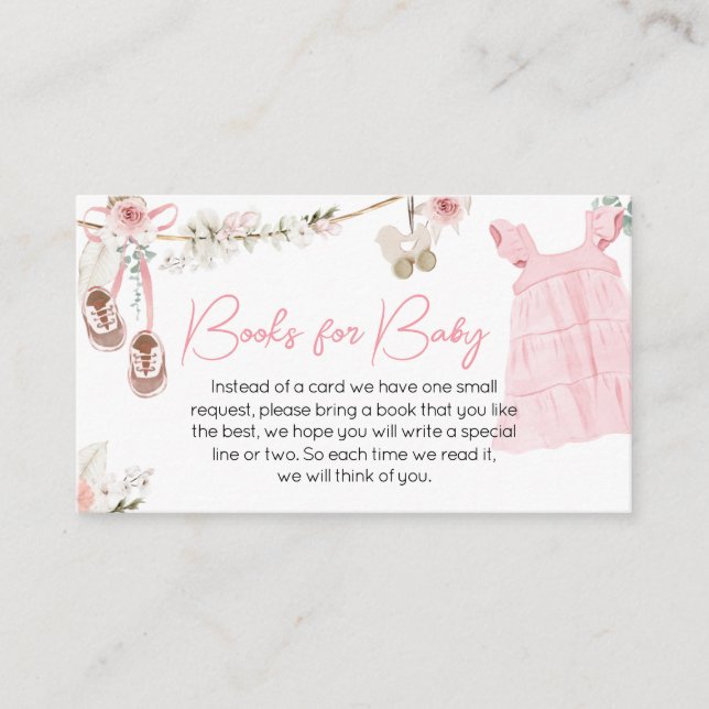 Sweet Baby Girl Boho Kleidungsbücher für Baby Begleitkarte (Vorderseite)