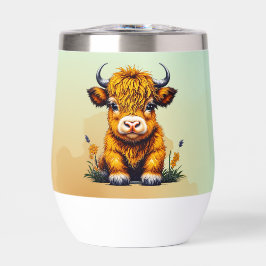 Sweet Baby Highland Cow Personalisiert