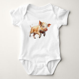 Sweet Baby Jumping Piggie Piglet Strampler