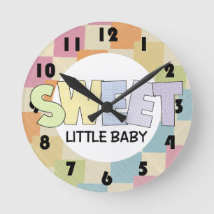 Sweet Baby Kinderzimmer Wall Clock Runde Wanduhr