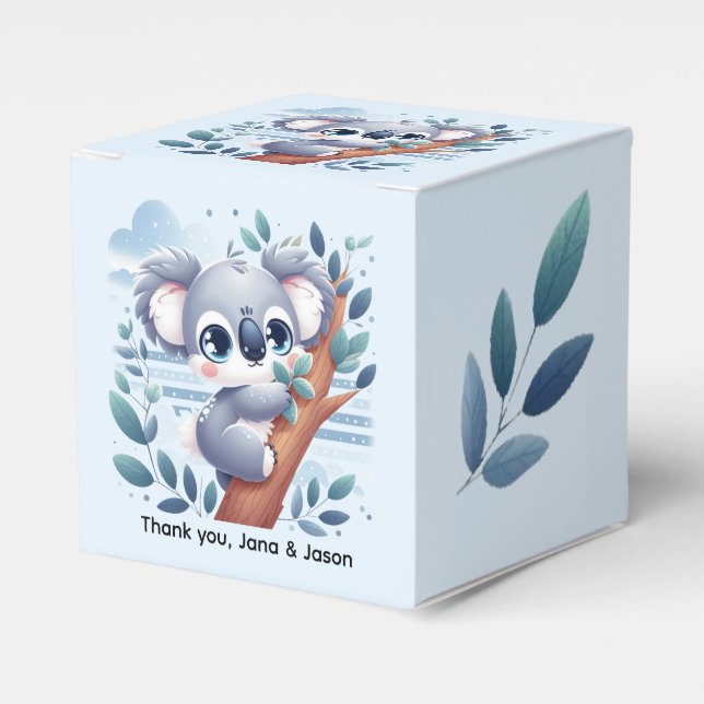 Sweet Baby Koala - Favor Boxes Geschenkschachtel (Vorderseite)