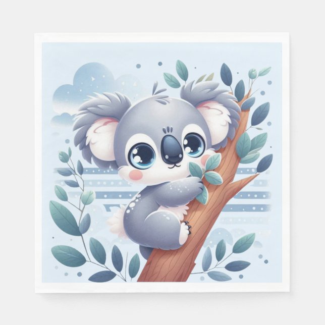 Sweet Baby Koala - Napkin Serviette (Vorderseite)