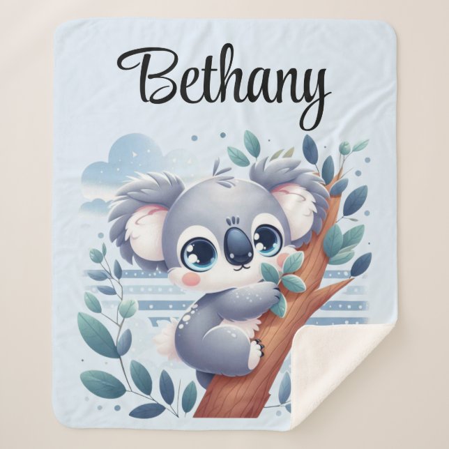 Sweet Baby Koala - Sherpa Blanket Sherpadecke (Vorderseite)