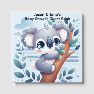 Sweet Baby Koala - Shower Guest Book Gästebuch