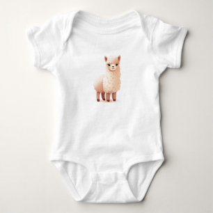 Sweet Baby Llama, Barnyard Baby, Farm Animal Baby Strampler