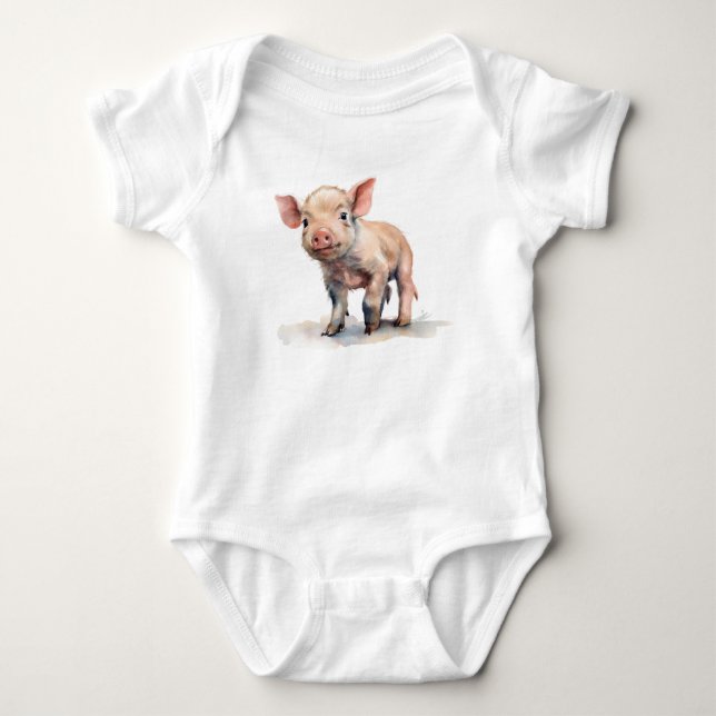 Sweet Baby Piggly Wiggly PIglet Strampler (Vorderseite)