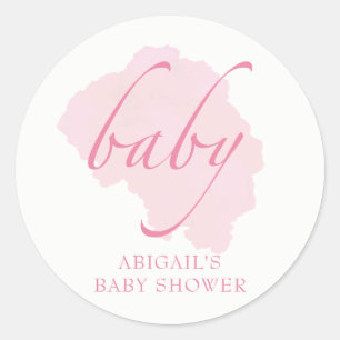 Sweet Baby Pink, Babydusche Runder Aufkleber