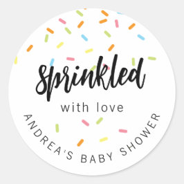Sweet Baby Sprinkle Runder Aufkleber