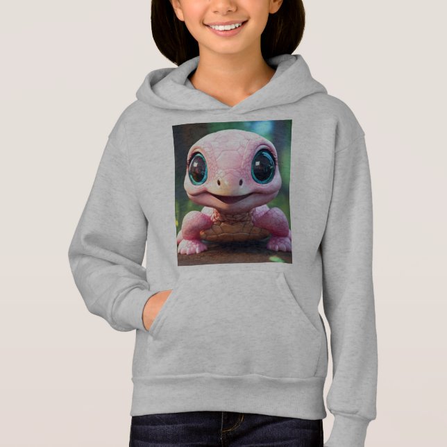 "Sweet Baby Turtle Kids Pullover Hoodie" (Vorderseite)