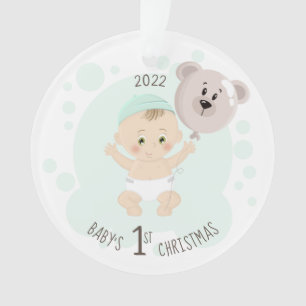 Sweet Baby und Bärenballon Ornament