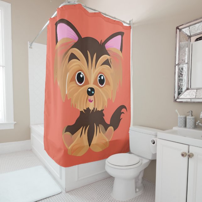 Sweet Baby Yorkie Duschvorhang (Beispiel)