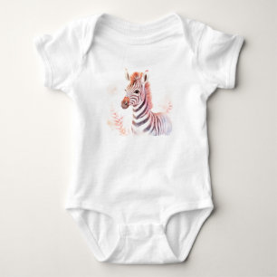 Sweet Baby Zebra Head, Safari Tiere, Zootiere Strampler