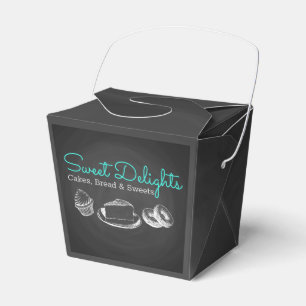 Sweet Bakery Chalkboard Branding Geschenkschachtel