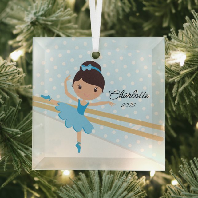Sweet Ballerina Ballerina Ballet Tanz Weihnachten Ornament Aus Glas (Insitu)
