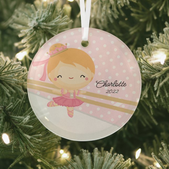 Sweet Ballerina Ballerina Ballet Tanz Weihnachten Ornament Aus Glas (InSitu)