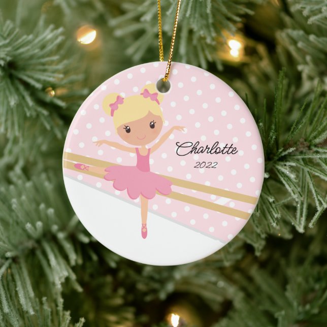 Sweet Ballerina Ballerina Tanz Keramik Ornament (Baum)