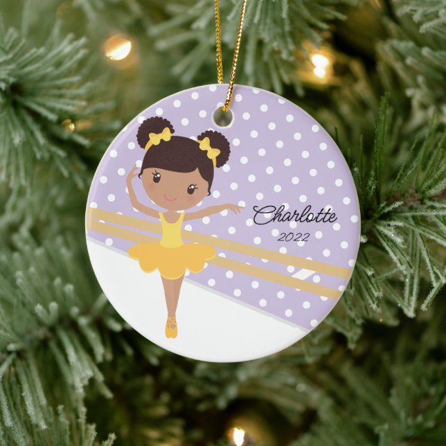 Sweet Ballerina Ballerina Tanz Keramik Ornament (Baum)