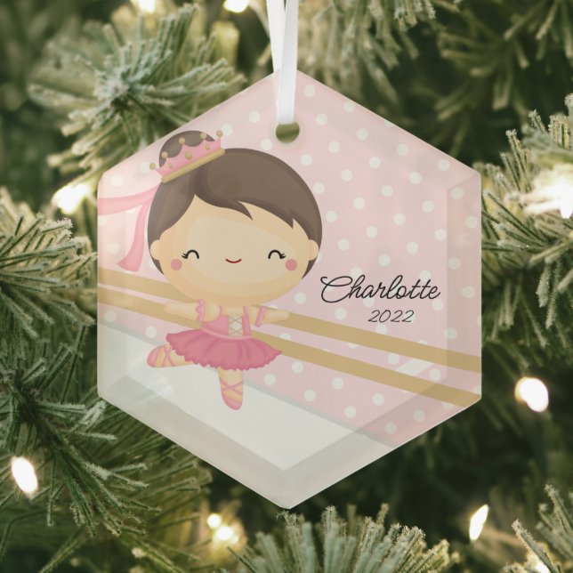 Sweet Ballerina Ballet Tanz Ornament Aus Glas (Insitu)