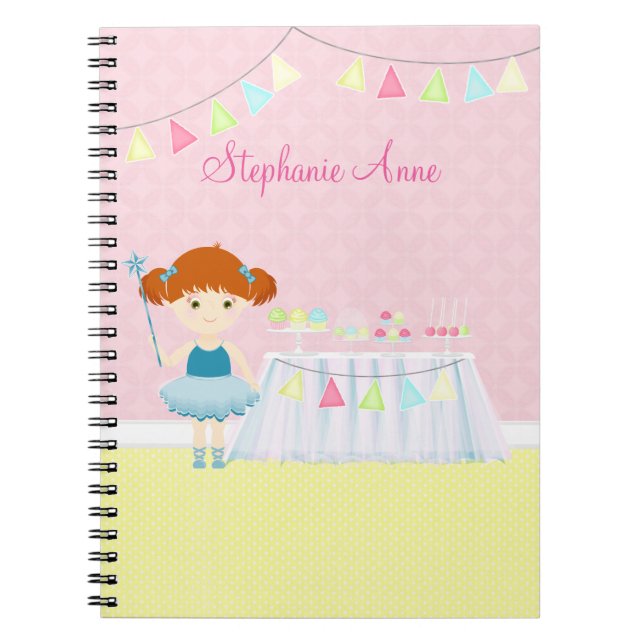 Sweet Ballerina Cupcake Celebration Notizblock (Vorderseite)