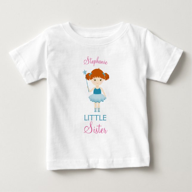 Sweet Ballerina Little Sister Baby T-shirt (Vorderseite)