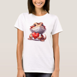 Sweet Barted Dragon Be Mine Valentine T-Shirt