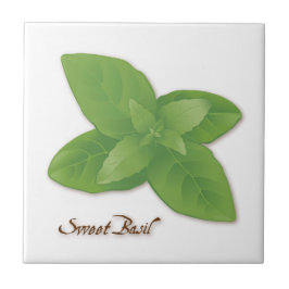 Sweet Basil Herb Tile Fliese