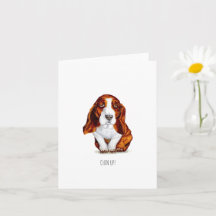 Sweet Basset Hound Chin Up