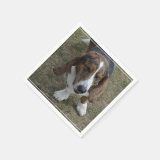 Sweet Basset Hound Serviette