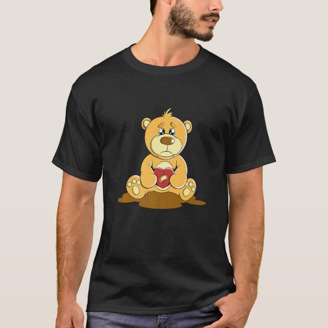 Sweet Bear Hugging Toy Hug Love Joke Premium T-Shirt (Vorderseite)