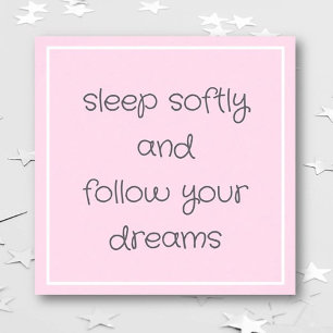 Sweet Bedtime Words Wall Art Poster