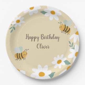 Sweet Bee Birthday Pappteller