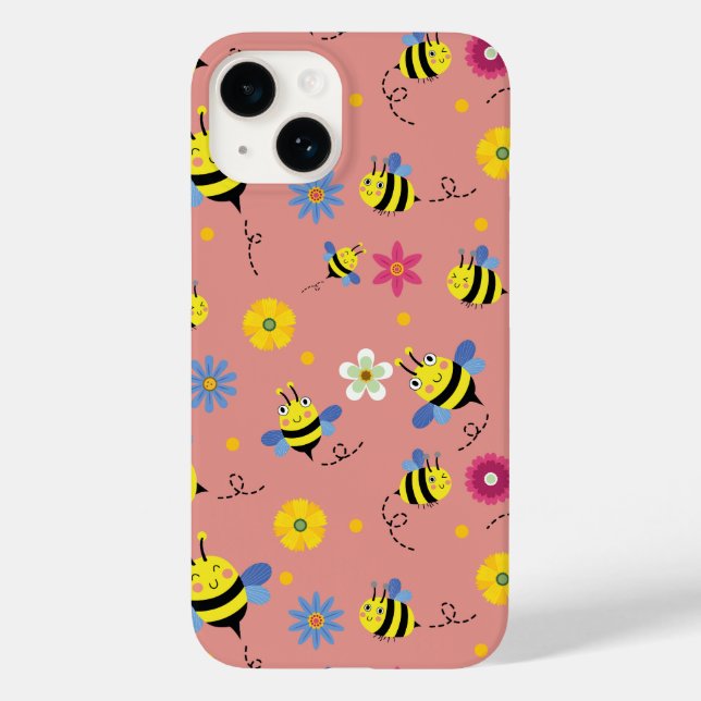 Sweet Bee Blossom Garden Case-Mate iPhone Hülle (Rückseite)
