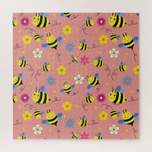 Sweet Bee Blossom Garden Puzzle