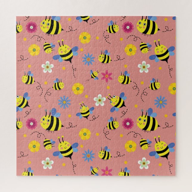 Sweet Bee Blossom Garden Puzzle (Vertikal)